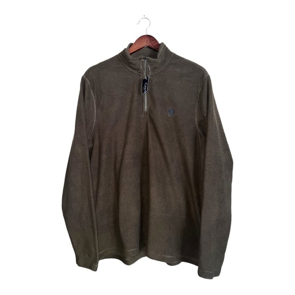 Chaps Other - Chaps XL Dark Olive Pullover Men’s Quarter Zipper